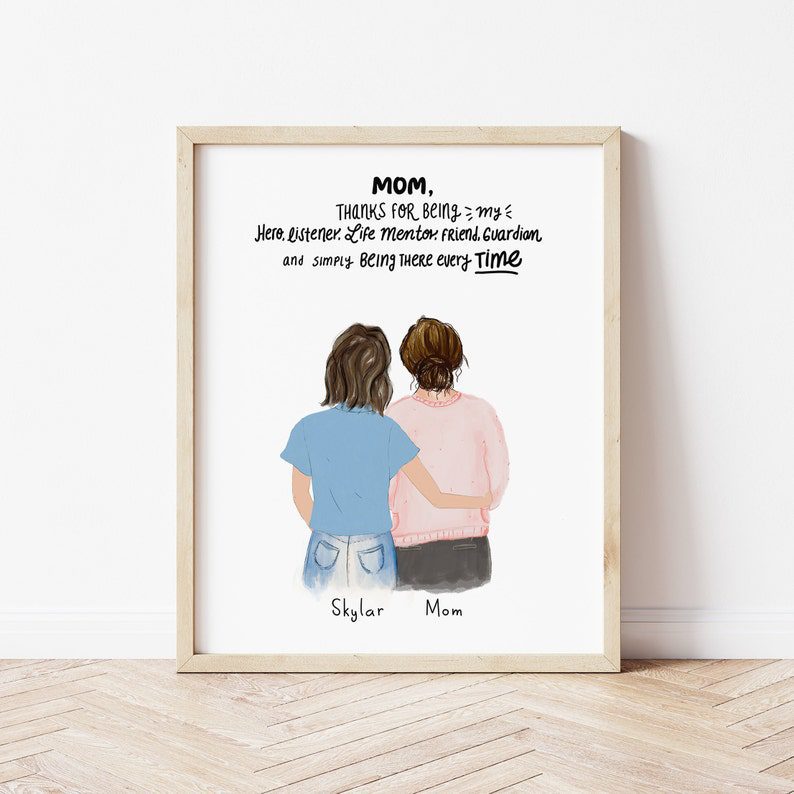 Custom Art Print | Meaningful Gifts for Mom from Daughter