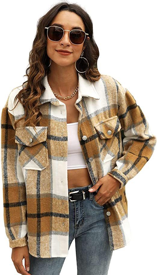 Plaid Shacket | The Best Lightweight Spring Jackets on Amazon That You Need To Own | Basic Housewife