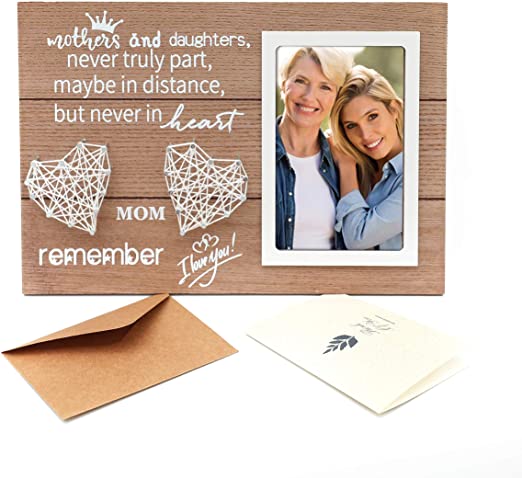 String Heart Photo Frame | Meaningful Gifts for Mom from Daughter