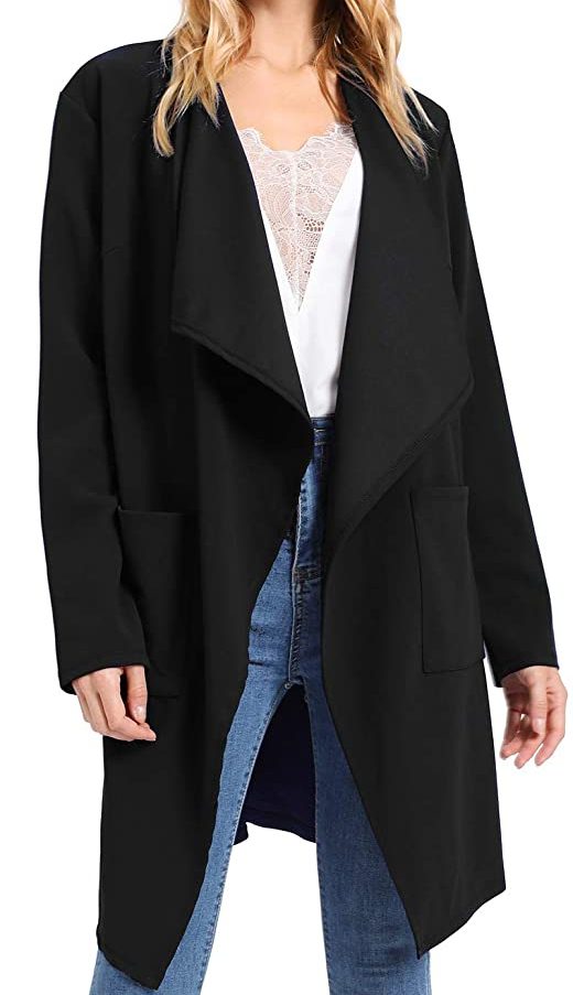 Waterfall Wrap Trench Coat | The Best Lightweight Spring Jackets on Amazon That You Need To Own | Basic Housewife