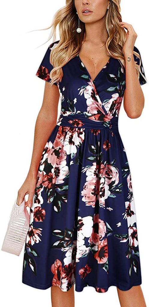 Floral Dress To Wear To A Wedding | Basic Housewife