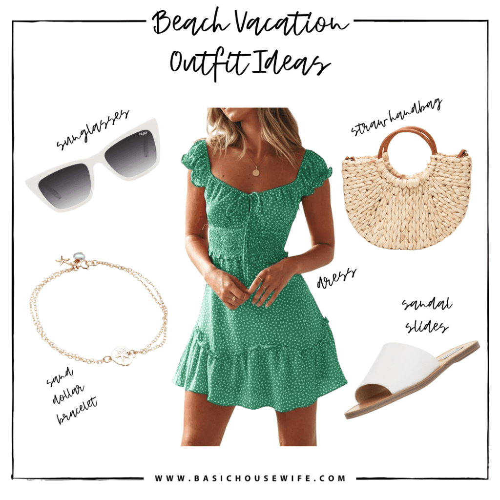 Beach Vacation Outfit Ideas | Bright Floral Mini Dress