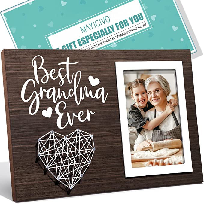 "Best Grandma Ever" Frame | 25+ Personalized Gifts for Grandparents That They'll Cherish