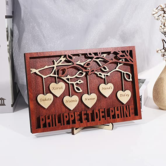 Family Names Sign | 25+ Personalized Gifts for Grandparents That They'll Cherish