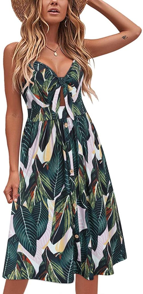 Floral Tie Sundress | Affordable Beach Vacation Dresses For Your Next Getaway | Basic Housewife