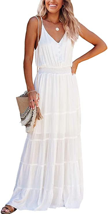 Long Maxi Dress | Affordable Beach Vacation Dresses For Your Next Getaway | Basic Housewife