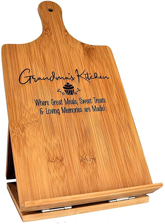 Personalized Cookbook Holder | 25+ Personalized Gifts for Grandparents That They'll Cherish