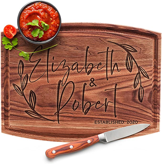 Personalized Cutting Board | 25+ Personalized Gifts for Grandparents That They'll Cherish
