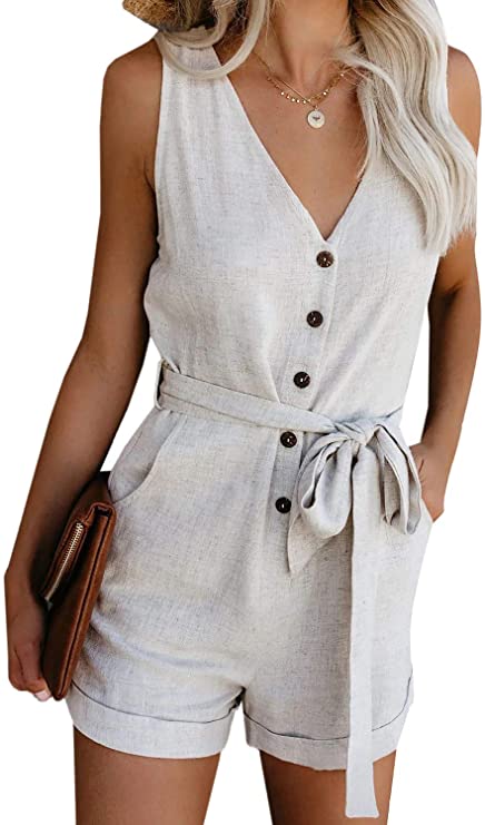 Sleeveless Romper | Affordable Beach Vacation Dresses For Your Next Getaway | Basic Housewife