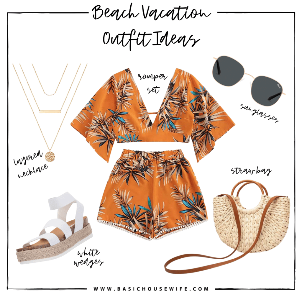 Tropical vacation outlet outfit ideas