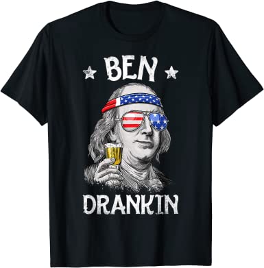 'Ben Drankin' T-Shirt |  Fourth of July Clothes for Men