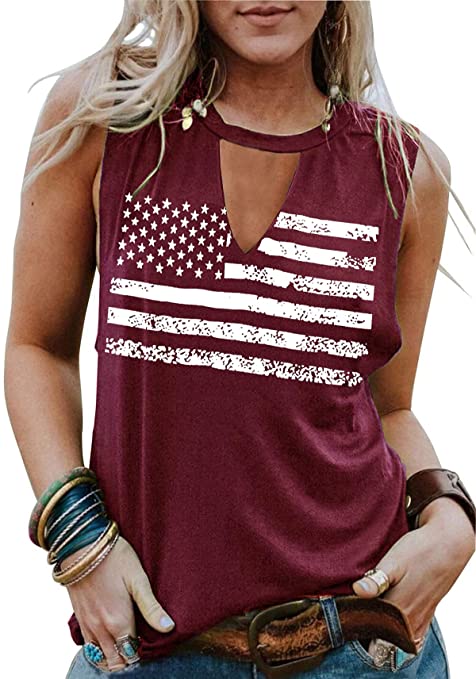 Cutout Flag Tank | Fourth of July Clothes for Women