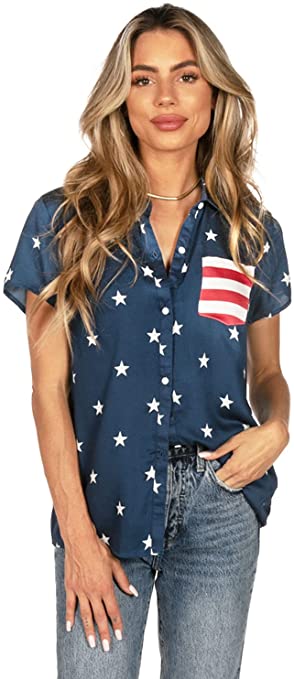 Flag Button-Down | Fourth of July Clothes for Women
