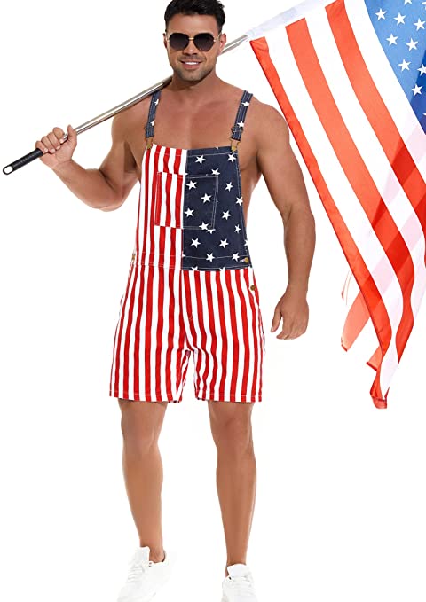 Flag Overalls | Fourth of July Clothes for Men
