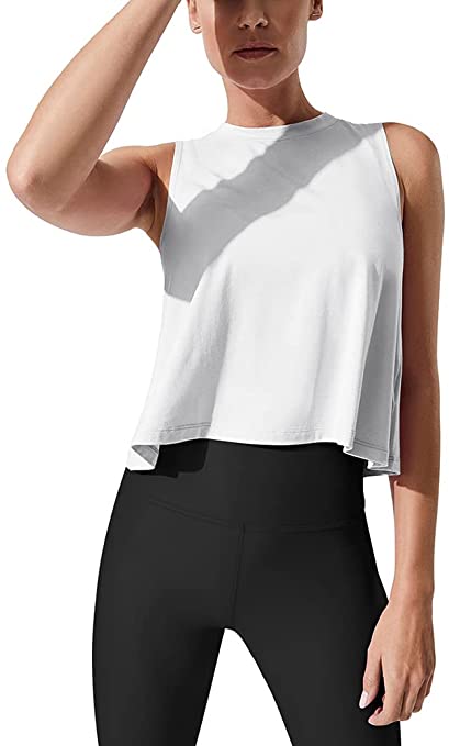 Flowy Cropped Tank | Best Women's Activewear on Amazon | Basic Housewife