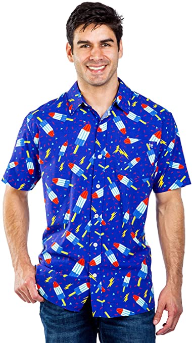 Patriotic Aloha Shirt | Fourth of July Clothes for Men