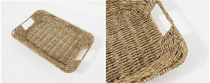 Draper James Woven Seagrass Tray - $45 Value