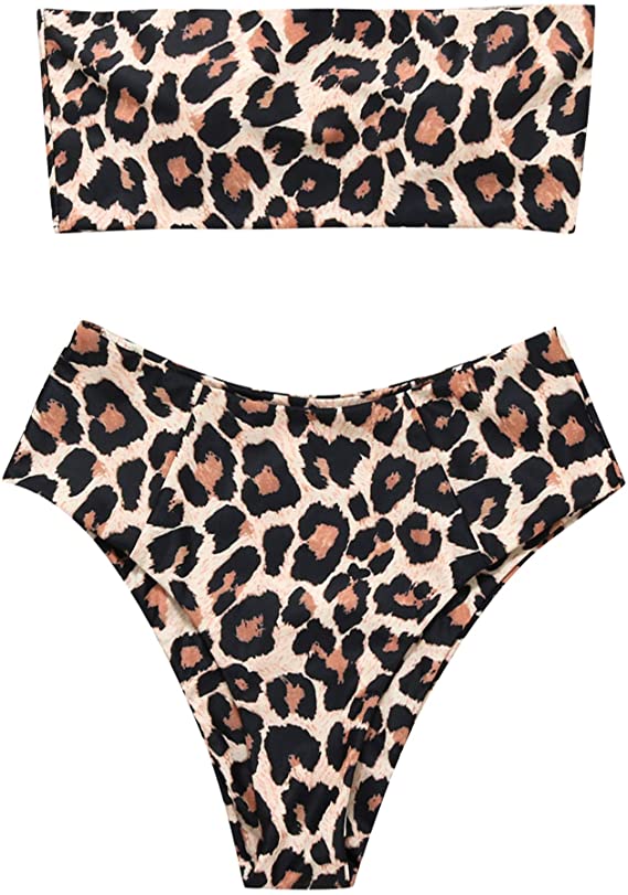 Bandeau Off Shoulder Bathing Suit | Two Piece Swimsuits on Amazon | Basic Housewife