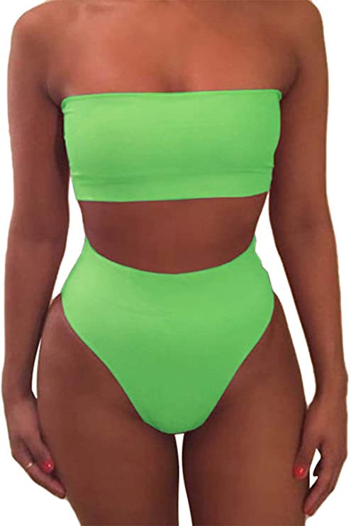 Cheeky High Waist Bikini Set Swimsuit | Two Piece Swimsuits on Amazon | Basic Housewife