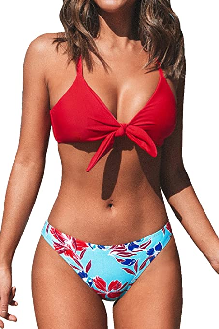 Adjustable Floral Bikini Set | Two Piece Swimsuits on Amazon | Basic Housewife