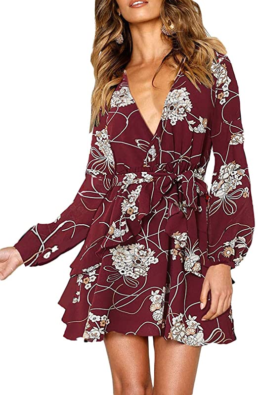 Floral Wedding Dress | Must-Have Long Sleeve Casual Dresses for Fall | Basic Housewife