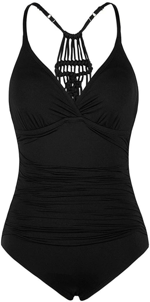 Shirred Halter One Piece | One Piece Swimsuits on Amazon | Basic Housewife