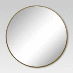 Round Wall Mirror - Brass | Home Decor: Must-Haves for a Minimalist Bohemian Living Room