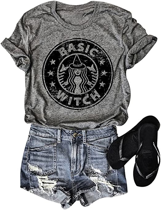 "Basic Witch" Shirt | Halloween Gifts Ideas for People Who Love Spooky Season Year Round