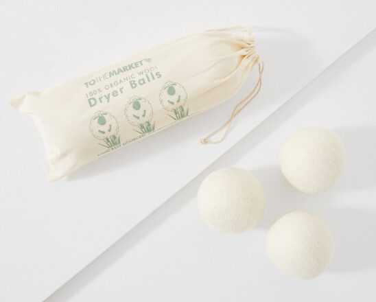 TO THE MARKET Wool Dryer Balls - Set of 3 - $20 Value