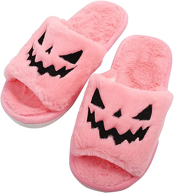 Jack O Lantern Slippers | Halloween Gifts Ideas for People Who Love Spooky Season Year Round