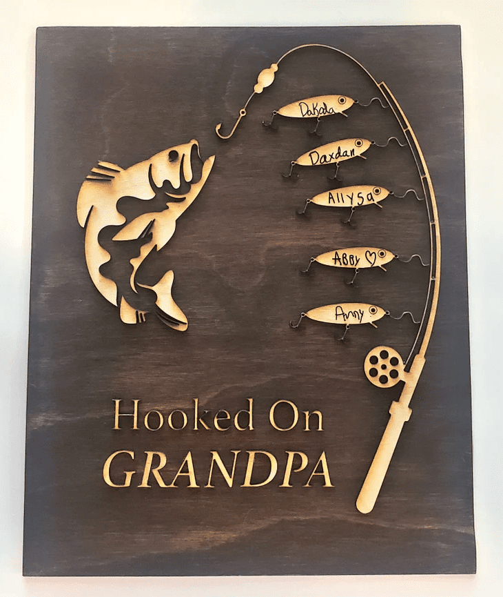 Fishing Art | 25+ Personalized Gifts for Grandparents That They'll Cherish