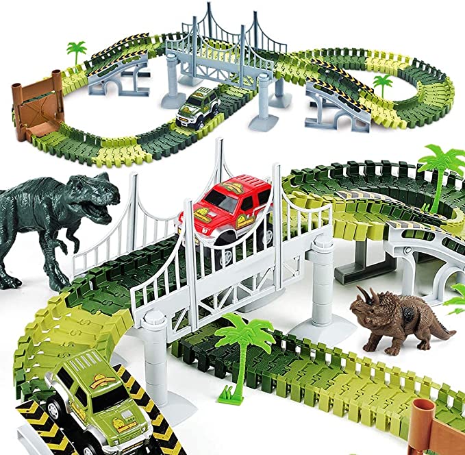 Dino Race Car Track | 30 Unique Gifts for Kids Who Have Everything | Basic Housewife