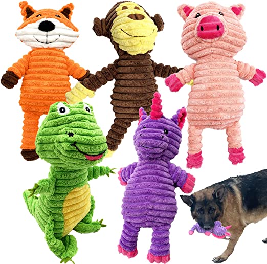 5pk Plush Speaker Toys | The Best Dog Gifts To Treat Your Furry Friend To | Basic Housewife