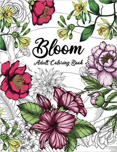 Bloom Adult Coloring Book | 25 Unique Gifts for Plant Lovers | BasicHousewife