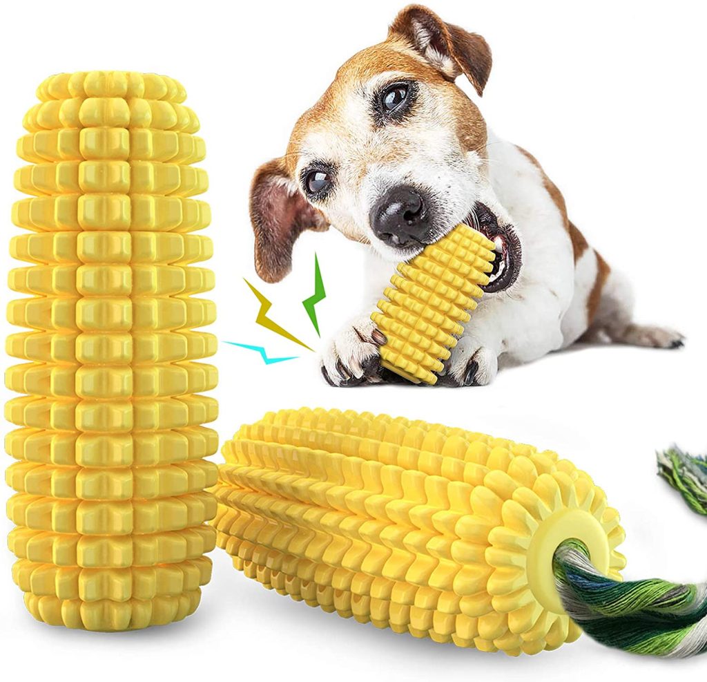 Teeth Cleaning Corn Toy | The Best Dog Gifts To Treat Your Furry Friend To | Basic Housewife