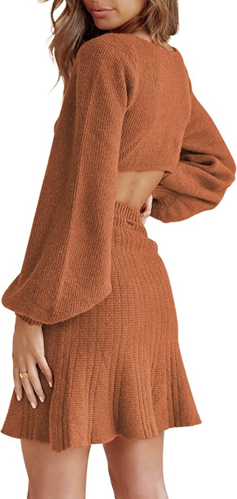 Backless Mini Dress | 20+ Cute and Casual Dresses for Winter on Amazon | BasicHousewife.com