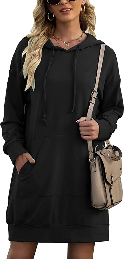 Oversized Sweatshirt Dress | 20+ Cute and Casual Dresses for Winter on Amazon | BasicHousewife.com