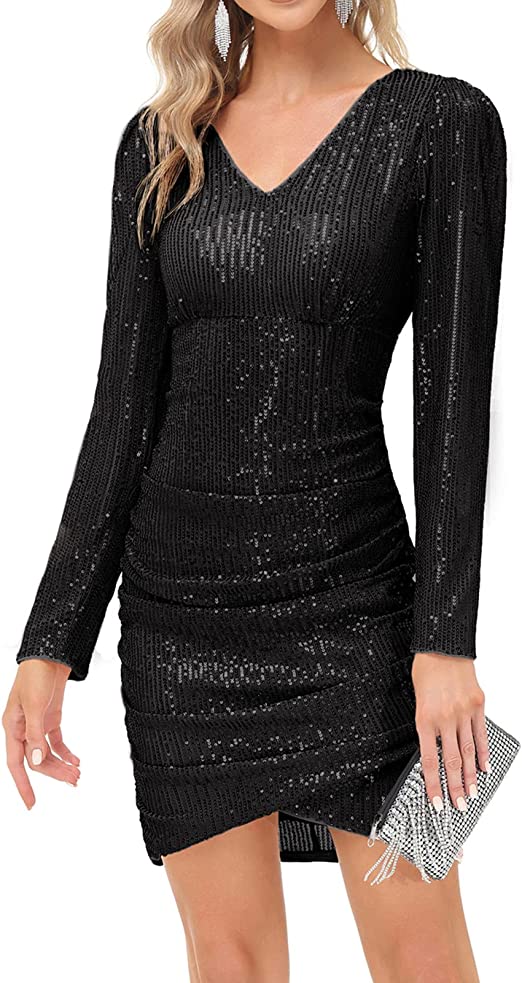 Sequin Party Dress | The Best Long Sleeve New Years Eve Dresses on Amazon