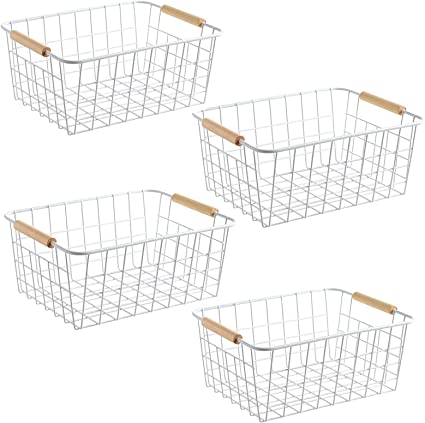 Wire Baskets | Must-Have Bathroom Organization Solutions To Tidy Up Your Home | Basic Housewife