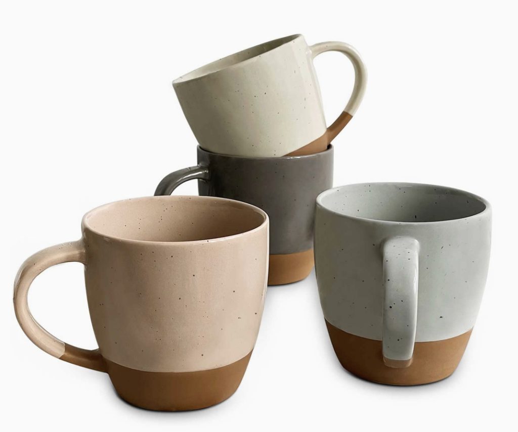Ceramic Mug Set | Pretty Kitchen Accessories To Make Your Kitchen Look More Expensive Than It Is | BasicHousewife.com