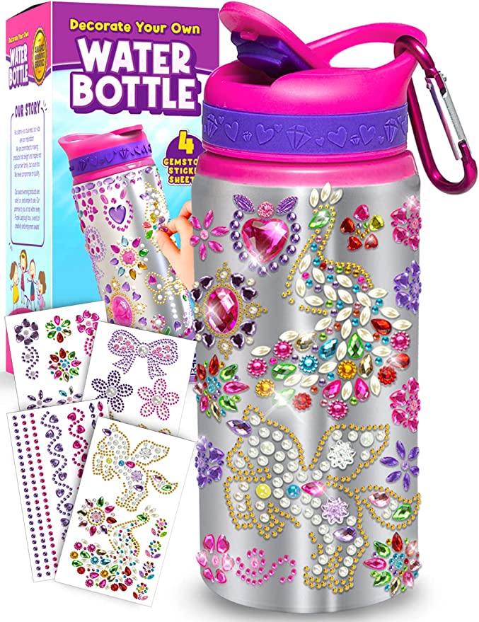 Decorate Your Own Water Bottle | 30 Unique Easter Gift Ideas for Kids | Basic Housewife