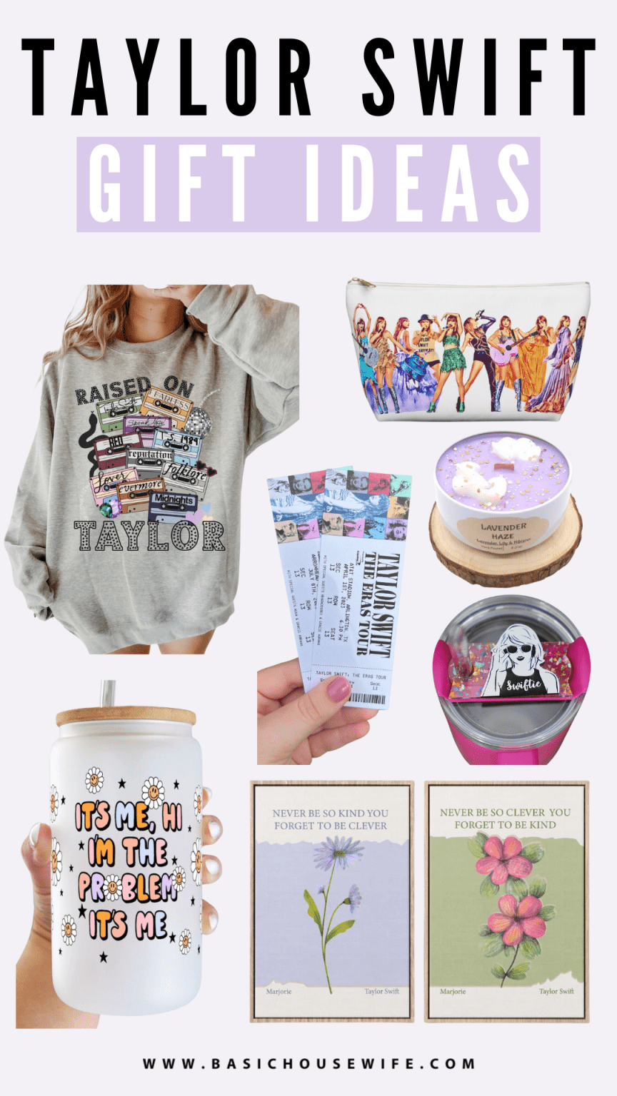 25+ Gifts for Taylor Swift Fans Basic Housewife
