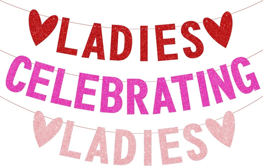ladies celebrating ladies sign